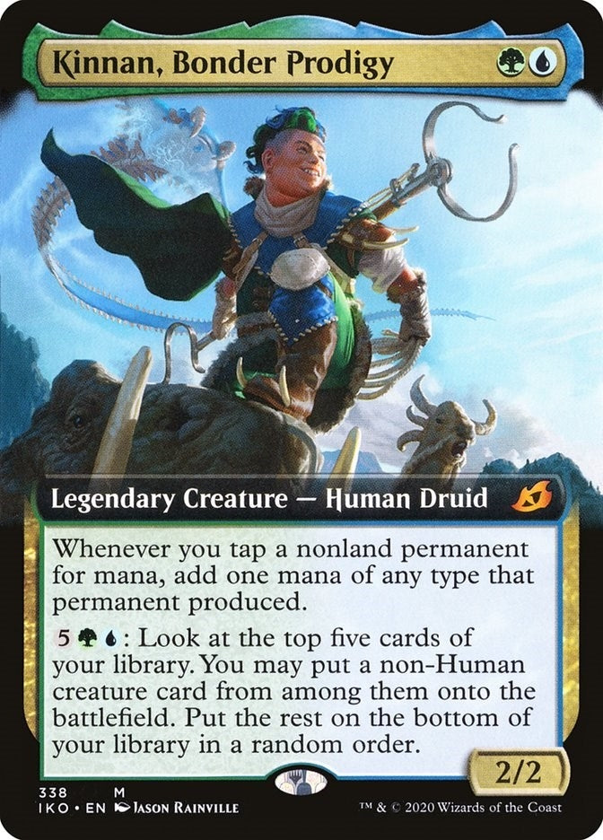 Image for Kinnan, Bonder Prodigy (Extended Art) (Ikoria: Lair of Behemoths) (338) - Magic: The Gathering