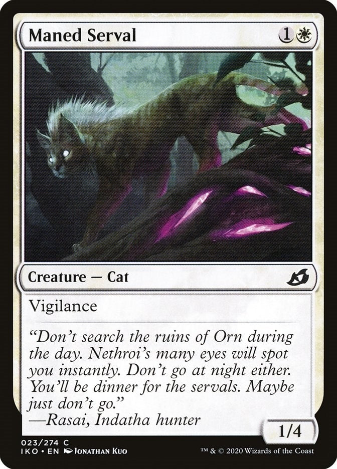 Image for Maned Serval (Ikoria: Lair of Behemoths) (23) - Magic: The Gathering