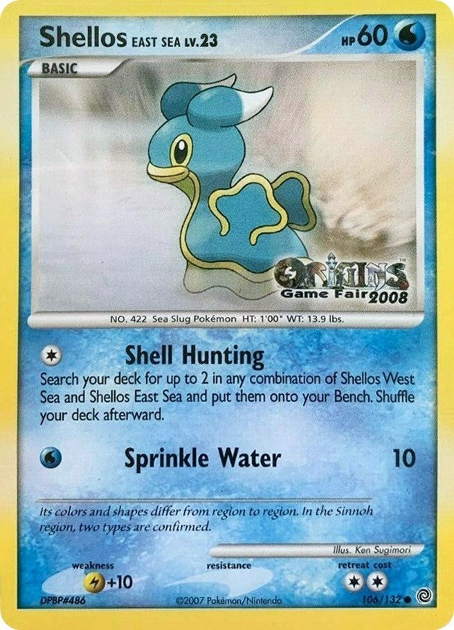 Image for Shellos East Sea - 106/132 (Origins Game Fair 2008) (Nintendo Promos) (106/132) - Pokemon