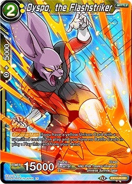 Image for Dyspo, the Flashstriker (Expansion Deck Box Set 12: Universe 11 Unison) (EX12-05) - Dragon Ball Super: Masters