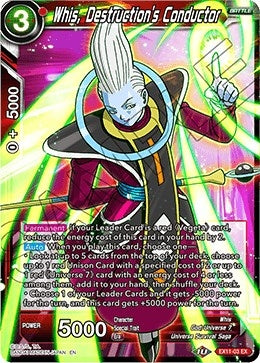 Image for Whis, Destruction's Conductor (Expansion Deck Box Set 11: Universe 7 Unison) (EX11-03) - Dragon Ball Super: Masters
