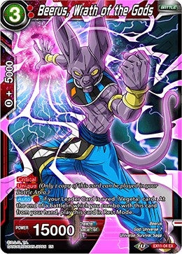 Image for Beerus, Wrath of the Gods (Expansion Deck Box Set 11: Universe 7 Unison) (EX11-04) - Dragon Ball Super: Masters