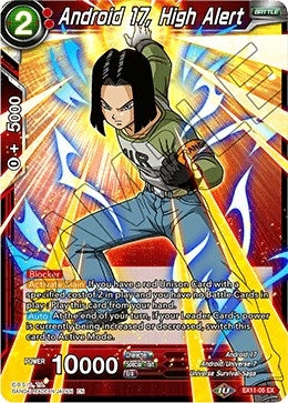 Image for Android 17, High Alert (Expansion Deck Box Set 11: Universe 7 Unison) (EX11-05) - Dragon Ball Super: Masters