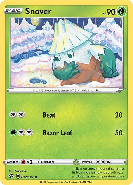 Image for Snover (SWSH02: Rebel Clash) (012/192) - Pokemon