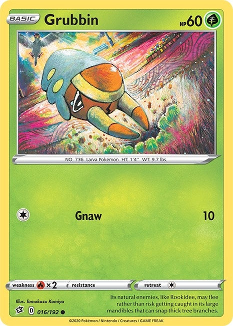 Image for Grubbin (SWSH02: Rebel Clash) (016/192) - Pokemon