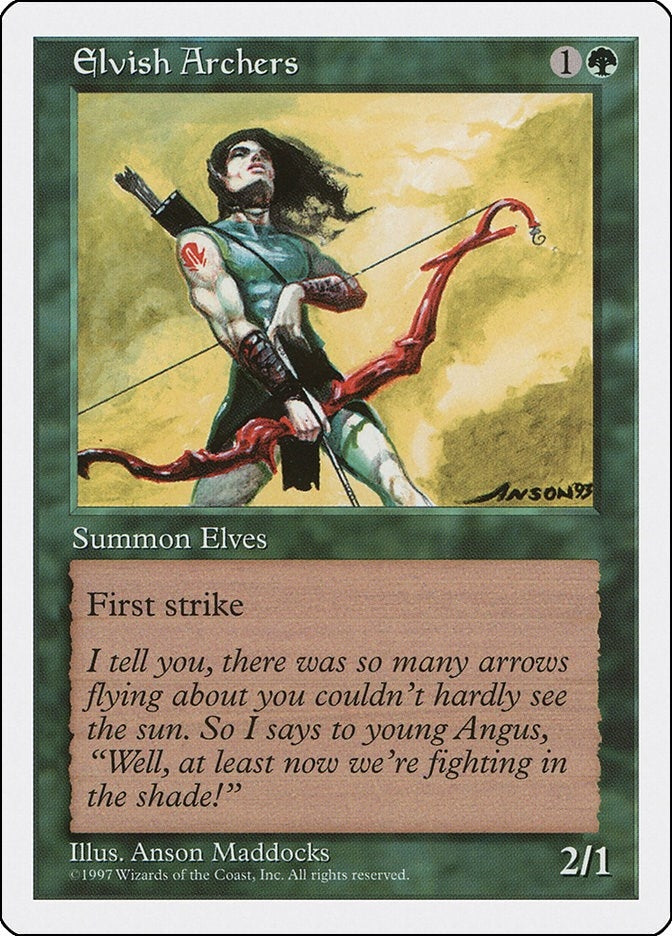 Image for Elvish Archers (Fifth Edition) - Magic: The Gathering