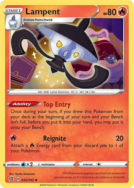 Image for Lampent (SWSH02: Rebel Clash) (032/192) - Pokemon