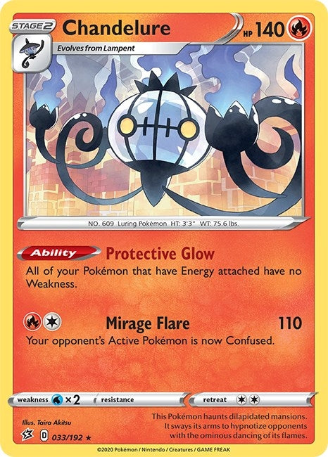 Image for Chandelure (SWSH02: Rebel Clash) (033/192) - Pokemon