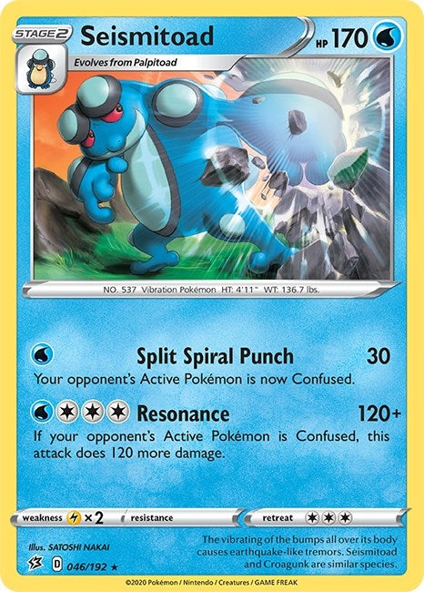 Image for Seismitoad (SWSH02: Rebel Clash) (046/192) - Pokemon