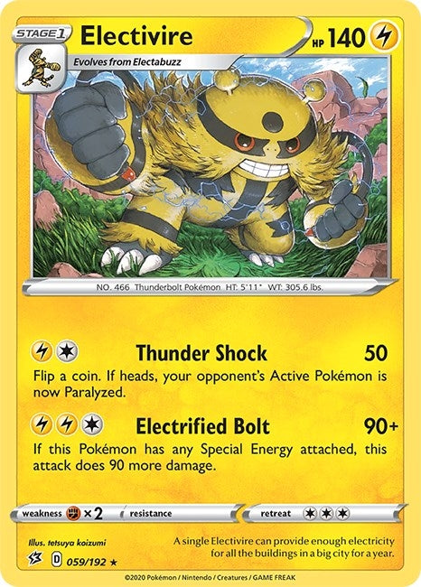 Image for Electivire (SWSH02: Rebel Clash) (059/192) - Pokemon