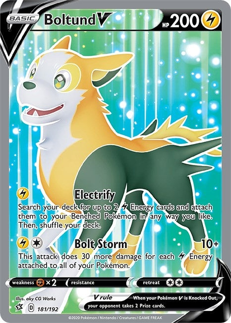 Image for Boltund V (Full Art) (SWSH02: Rebel Clash) (181/192) - Pokemon