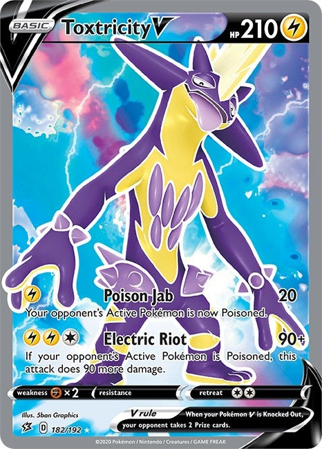 Image for Toxtricity V (Full Art) (SWSH02: Rebel Clash) (182/192) - Pokemon