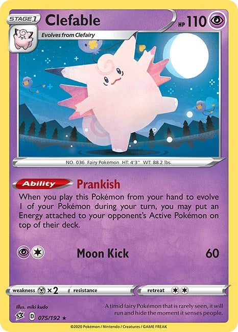 Image for Clefable (SWSH02: Rebel Clash) (075/192) - Pokemon