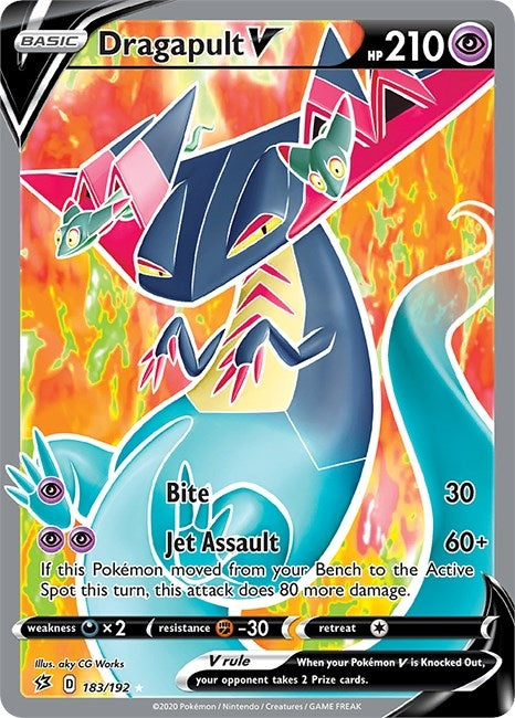 Image for Dragapult V (Full Art) (SWSH02: Rebel Clash) (183/192) - Pokemon