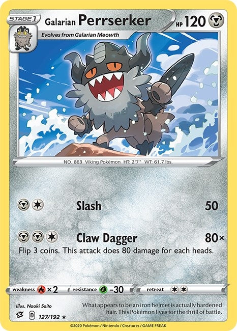 Image for Galarian Perrserker (SWSH02: Rebel Clash) (127/192) - Pokemon