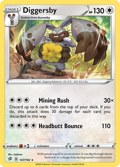 Image for Diggersby (SWSH02: Rebel Clash) (147/192) - Pokemon