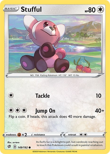 Image for Stufful (SWSH02: Rebel Clash) (149/192) - Pokemon