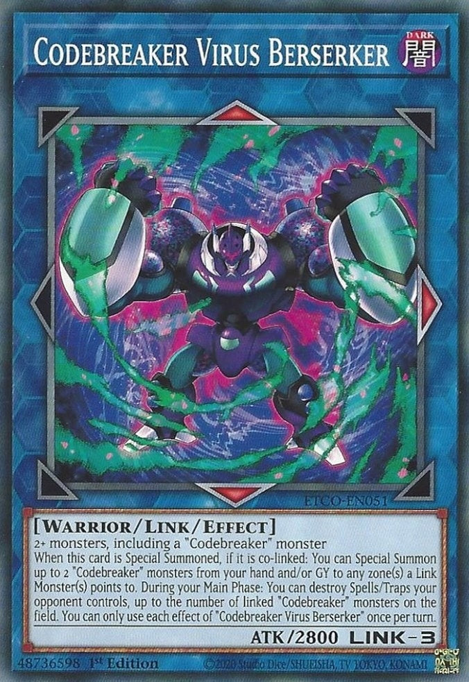 Image for Codebreaker Virus Berserker (Eternity Code) (ETCO-EN051) - YuGiOh