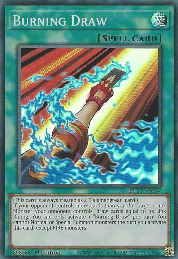 Image for Burning Draw (Eternity Code) (ETCO-EN057) - YuGiOh