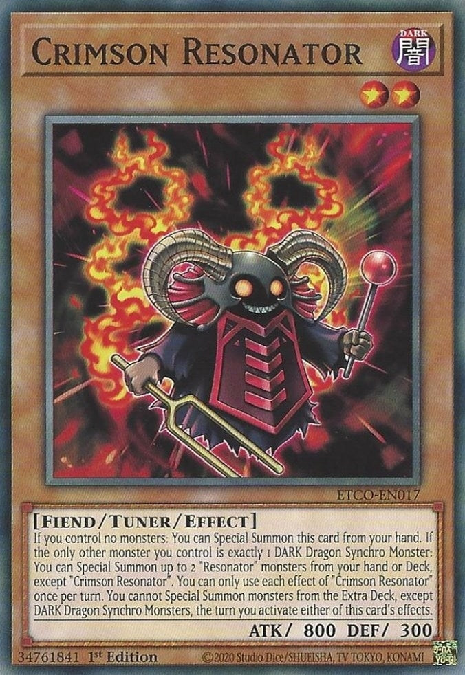 Image for Crimson Resonator (Eternity Code) (ETCO-EN017) - YuGiOh