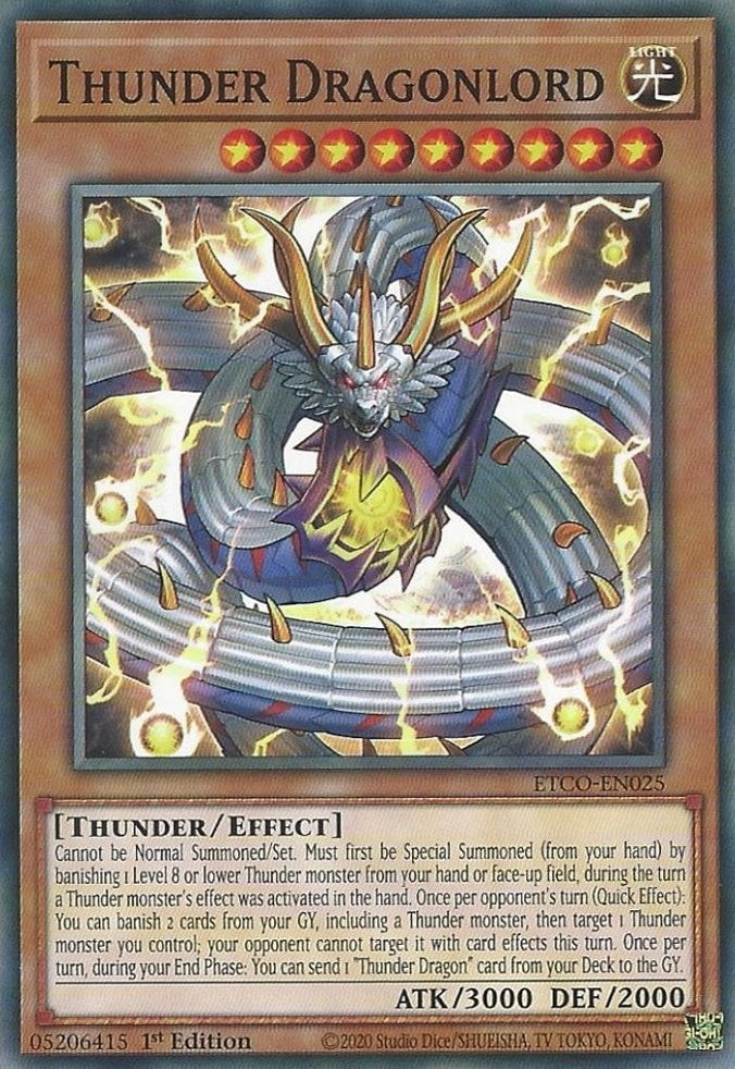Image for Thunder Dragonlord (Eternity Code) (ETCO-EN025) - YuGiOh