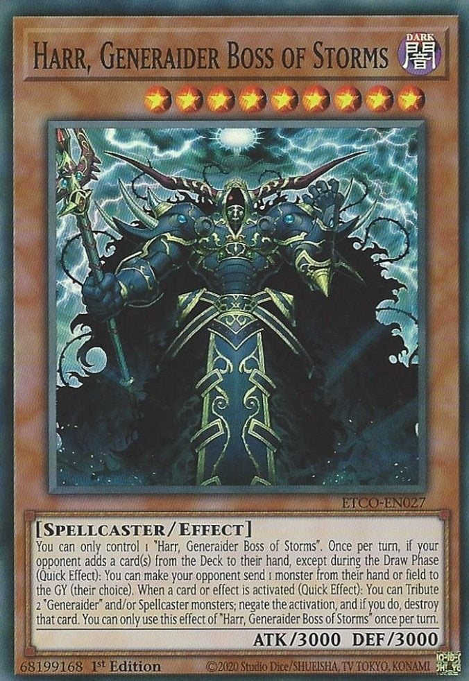 Image for Harr, Generaider Boss of Storms (Eternity Code) (ETCO-EN027) - YuGiOh