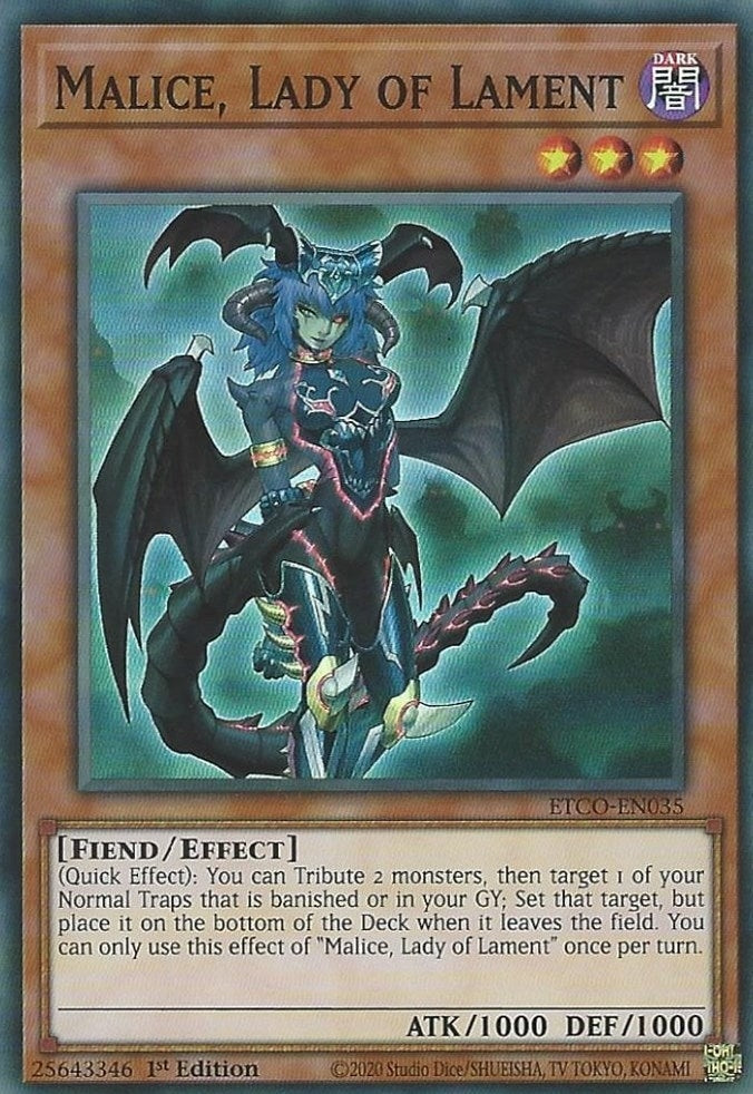 Image for Malice, Lady of Lament (Eternity Code) (ETCO-EN035) - YuGiOh