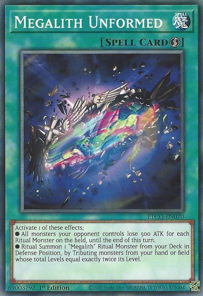Image for Megalith Unformed (Eternity Code) (ETCO-EN070) - YuGiOh