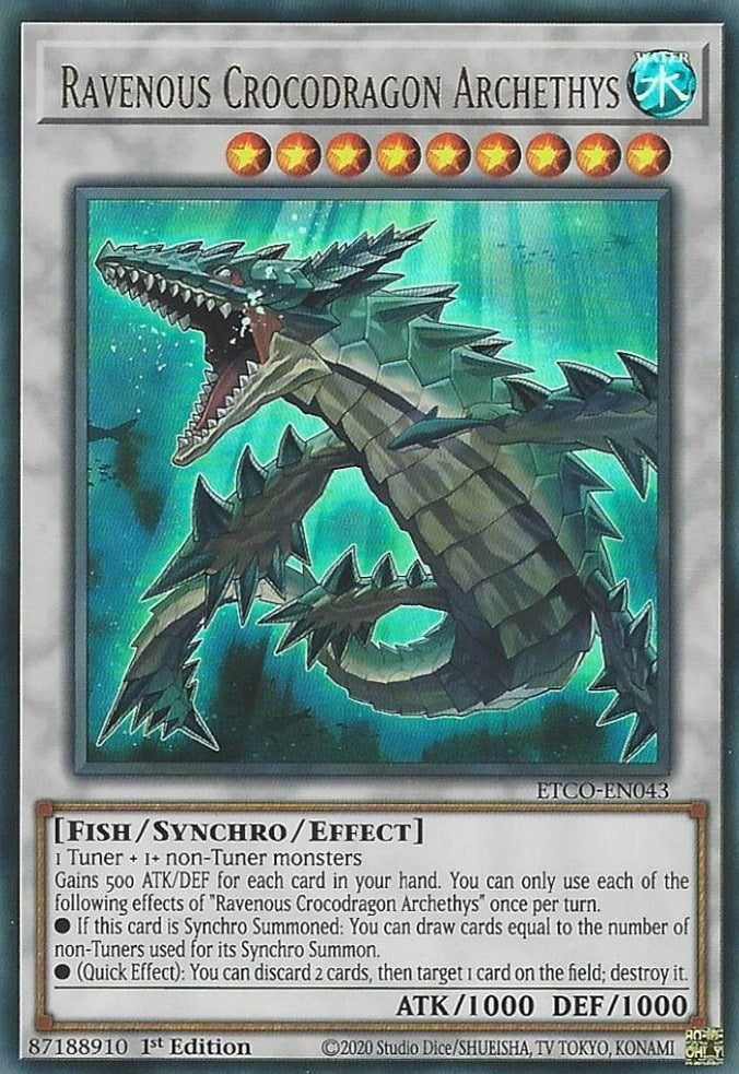 Image for Ravenous Crocodragon Archethys (Eternity Code) (ETCO-EN043) - YuGiOh