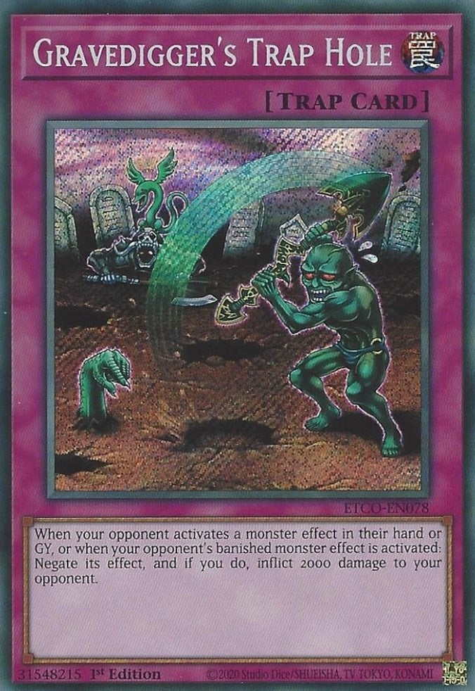 Image for Gravedigger's Trap Hole (Eternity Code) (ETCO-EN078) - YuGiOh