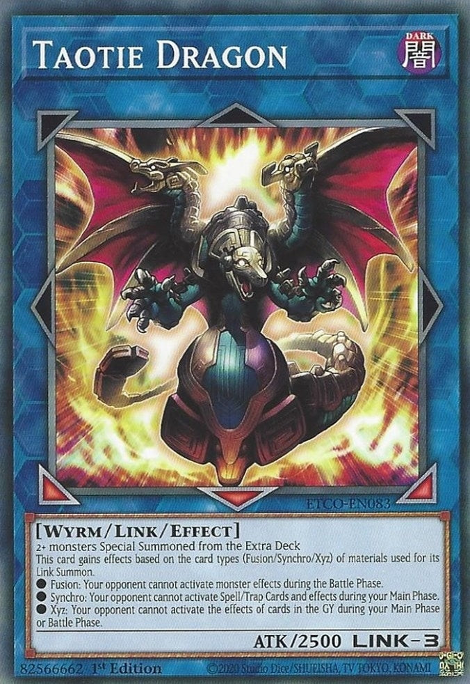 Image for Taotie Dragon (Eternity Code) (ETCO-EN083) - YuGiOh