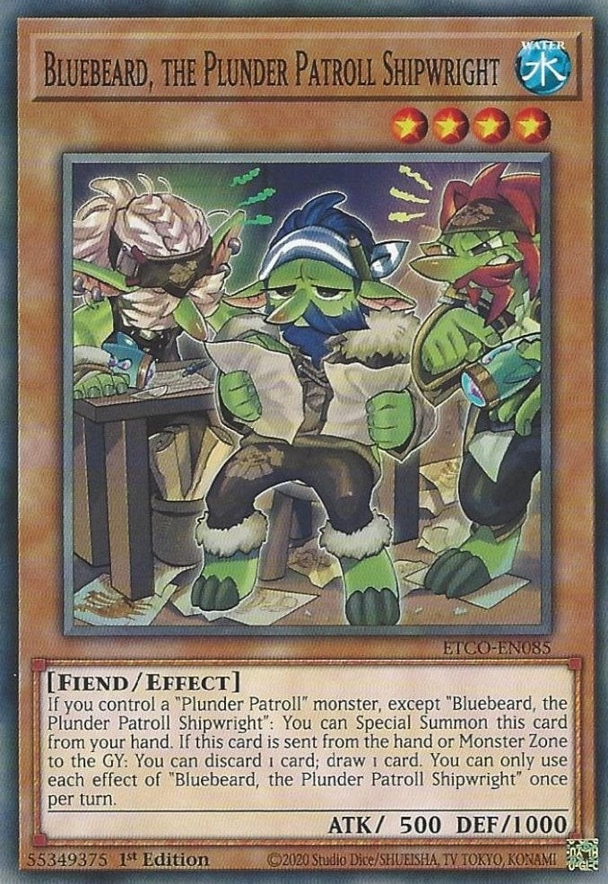Image for Bluebeard, the Plunder Patroll Shipwright (Eternity Code) (ETCO-EN085) - YuGiOh