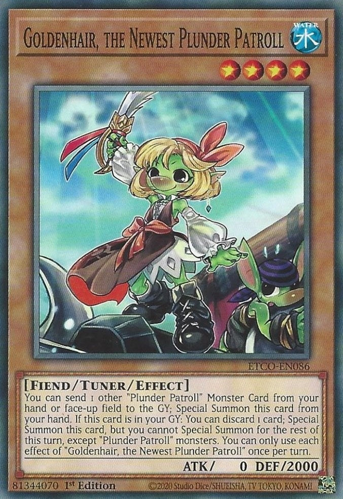 Image for Goldenhair, the Newest Plunder Patroll (Eternity Code) (ETCO-EN086) - YuGiOh