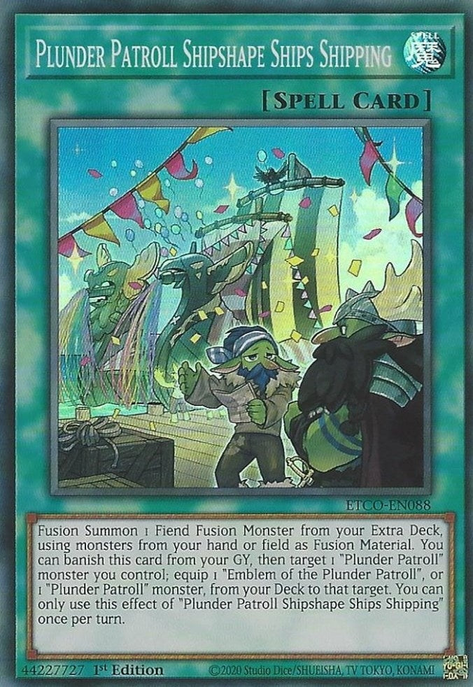 Image for Plunder Patroll Shipshape Ships Shipping (Eternity Code) (ETCO-EN088) - YuGiOh