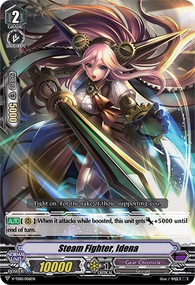 Image for Steam Fighter, Idena (V-TD10: Chronojet) (V-TD10/006EN) - Cardfight Vanguard