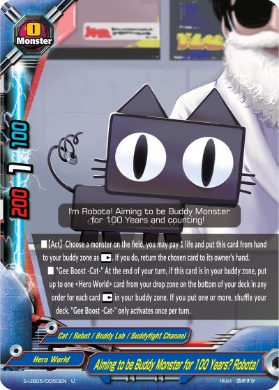 Image for Aiming to be Buddy Monster for 100 Years? Robota! (Buddy Again Vol.2 ~Super Buddy War EX~) (S-UB05/0050EN) - Future Card BuddyFight