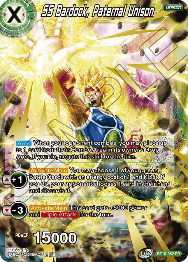 Image for SS Bardock, Paternal Unison (Rise of the Unison Warrior) (BT10-062) - Dragon Ball Super: Masters