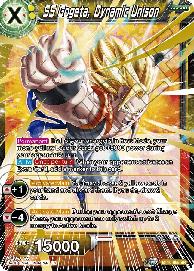 Image for SS Gogeta, Dynamic Unison (Rise of the Unison Warrior) (BT10-095) - Dragon Ball Super: Masters