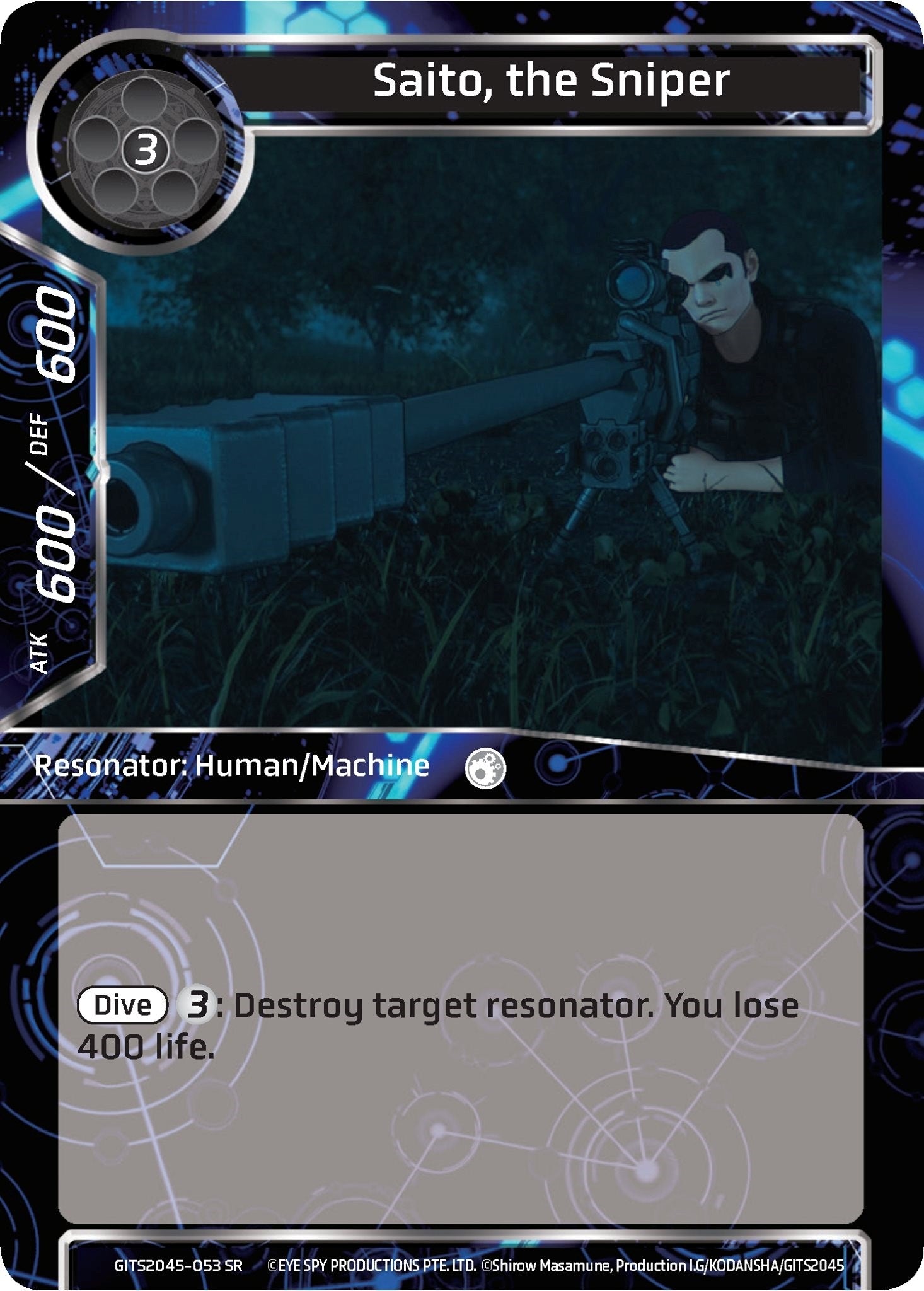 Image for Saito, the Sniper (Ghost in the Shell SAC_2045) (GITS2045-053) - Force of Will