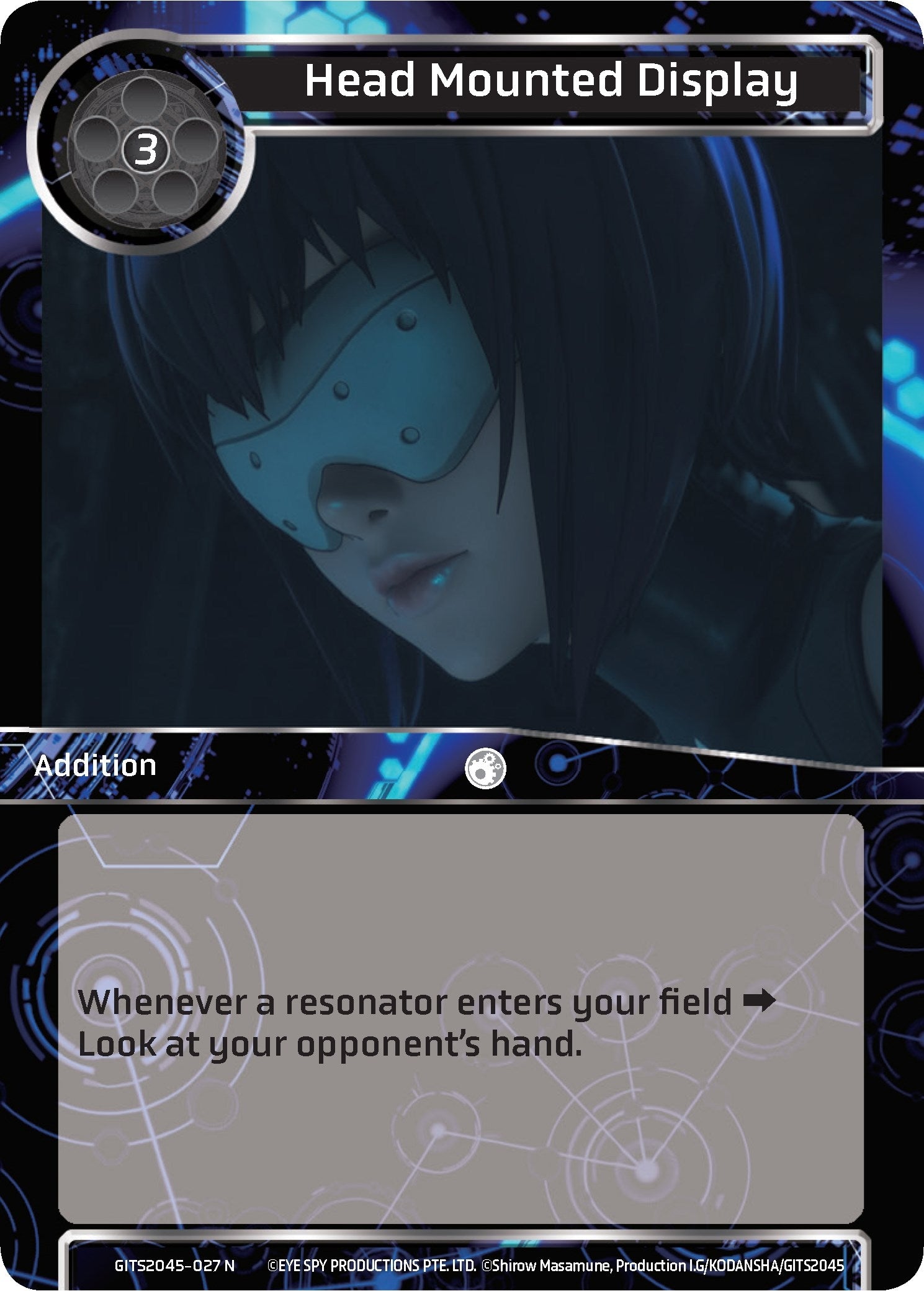 Image for Head Mounted Display (Ghost in the Shell SAC_2045) (GITS2045-027) - Force of Will