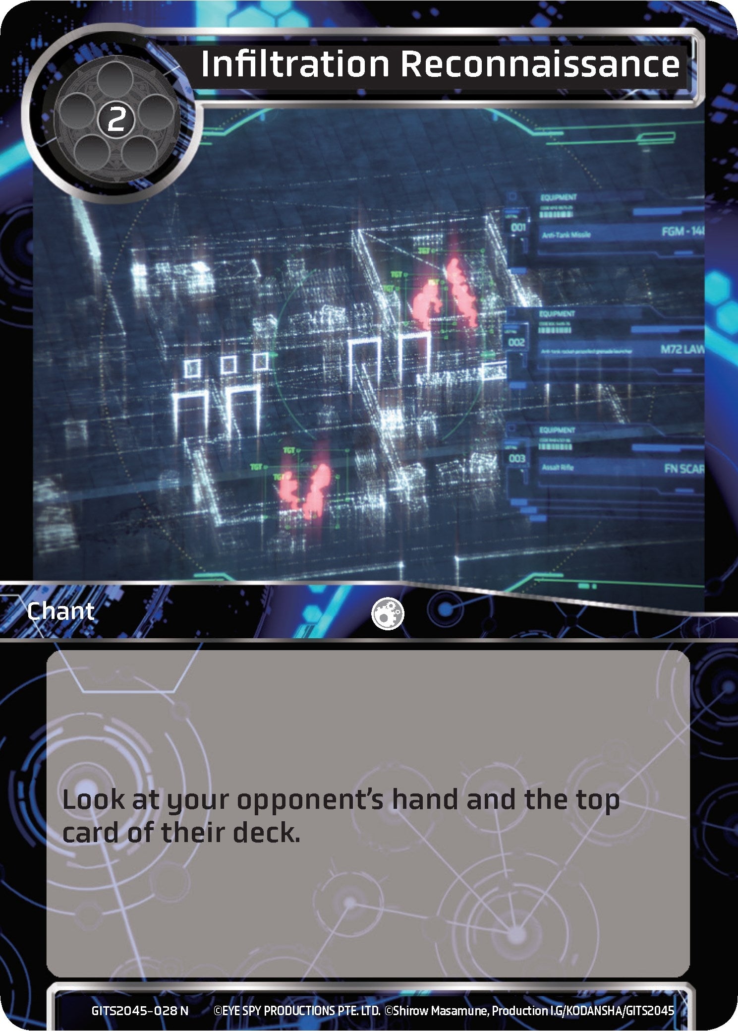 Image for Infiltration Reconnaissance (Ghost in the Shell SAC_2045) (GITS2045-028) - Force of Will