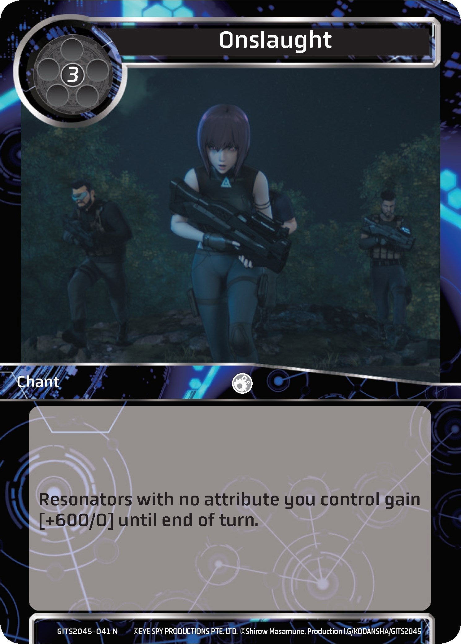 Image for Onslaught (Ghost in the Shell SAC_2045) (GITS2045-041) - Force of Will