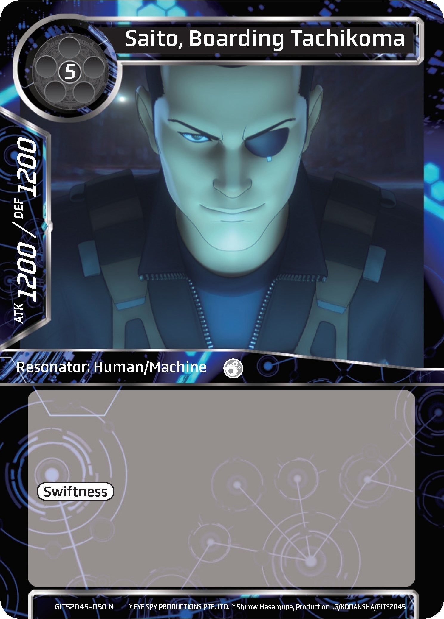 Image for Saito, Boarding Tachikoma (Ghost in the Shell SAC_2045) (GITS2045-050) - Force of Will