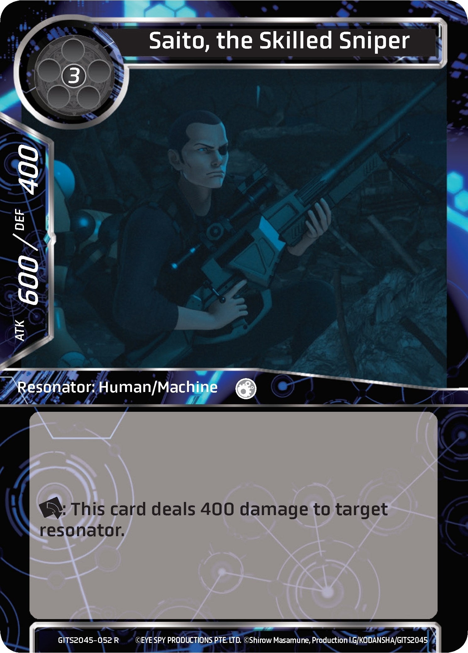 Image for Saito, the Skilled Sniper (Ghost in the Shell SAC_2045) (GITS2045-052) - Force of Will