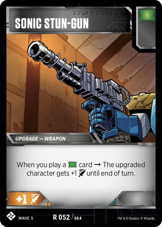 Image for Sonic Stun-Gun (Titan Masters Attack) (52) - Transformers TCG
