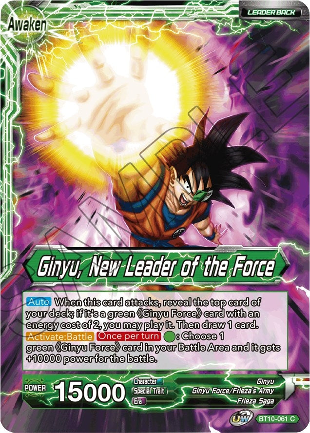 Image for Ginyu // Ginyu, New Leader of the Force (Rise of the Unison Warrior) (BT10-061) - Dragon Ball Super: Masters