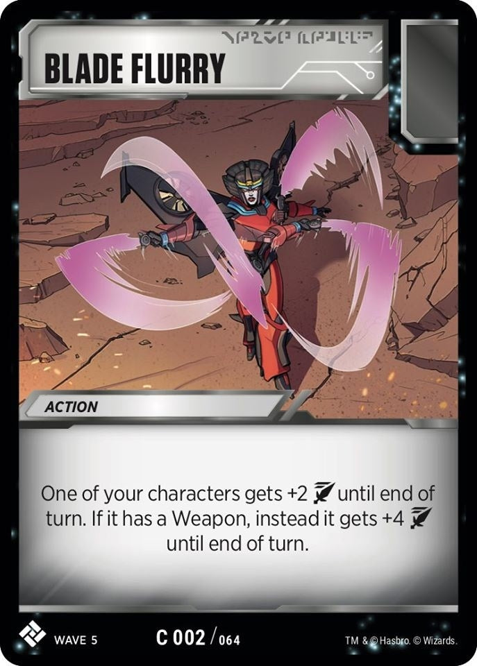 Image for Blade Flurry (Titan Masters Attack) (2) - Transformers TCG