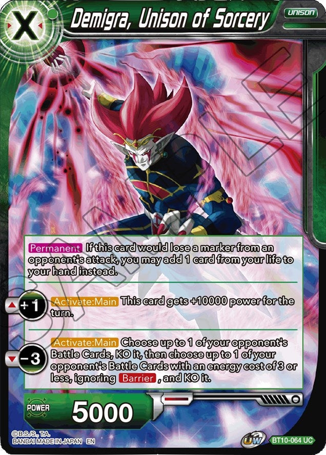 Image for Demigra, Unison of Sorcery (Rise of the Unison Warrior) (BT10-064) - Dragon Ball Super: Masters