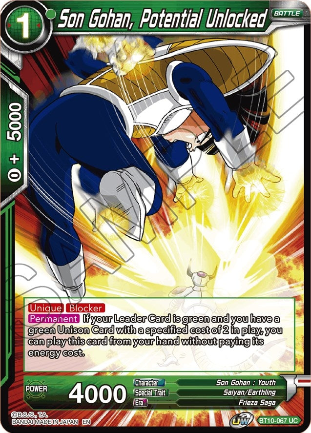 Image for Son Gohan, Potential Unlocked (Rise of the Unison Warrior) (BT10-067) - Dragon Ball Super: Masters