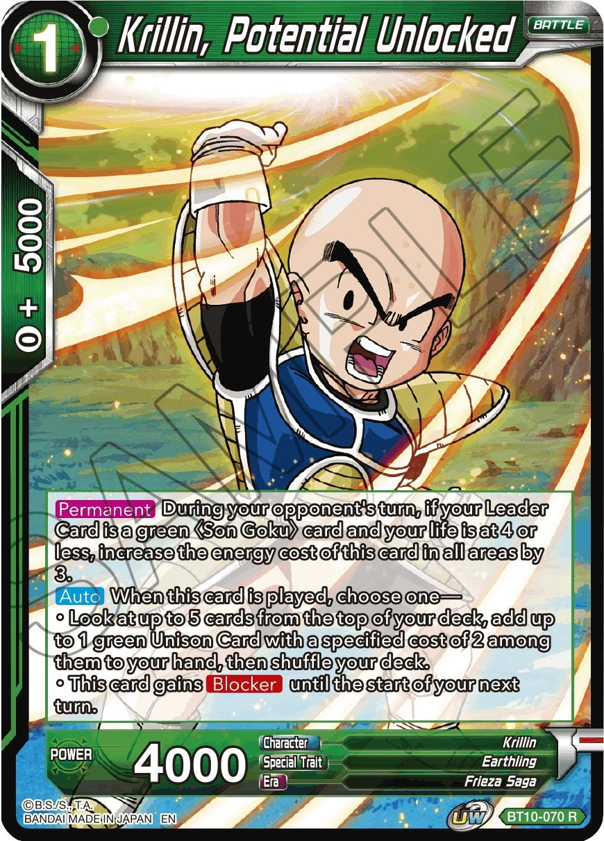 Image for Krillin, Potential Unlocked (Rise of the Unison Warrior) (BT10-070) - Dragon Ball Super: Masters